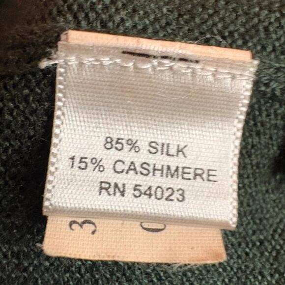 Banana Republic Silk-Cashmere Crewneck Sweater – Dark Green (Men’s S) - Picture 4 of 5